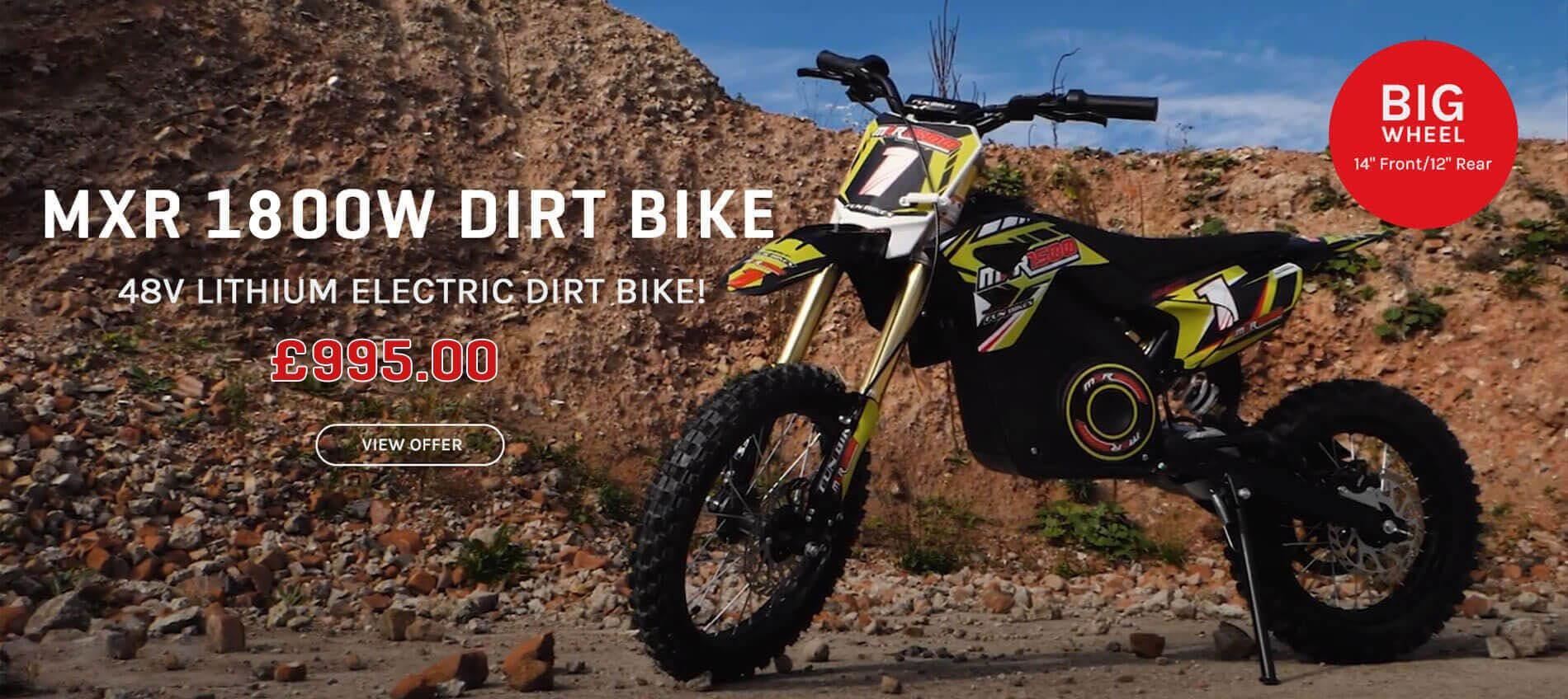 FunBikes MXR 1800w Electric Kids Dirt Bike