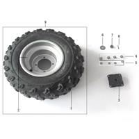 Xtrax Sport 150cc / 200cc Rear Wheel Complete 18x9.50-8
