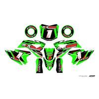 FunBikes MXR1000 Electric Dirt Bike Green Sticker Kit