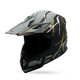 Chaos CS-1 Adult Motocross Crash Helmet Nardo Grey