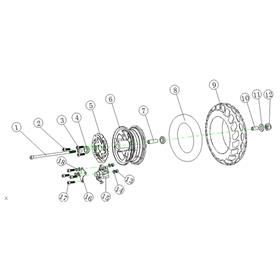 Chaos 1000 Watt Electric Scooter Black Brake Caliper