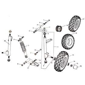 Funbikes GT80 Front Wheel Right - 6.100.321