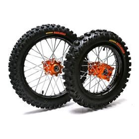 Pit Bike Orange CNC Wheels Kenda Tyres SDG Hub 14 12