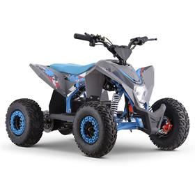 FunBikes T-Max Roughrider 2025 1100w 36v Nardo Grey/Blue Kids Midi Electric Quad Bike 35km/h