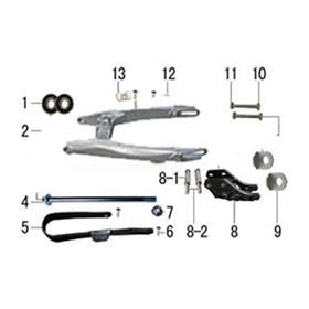 M2R RF140 S2 Pit Bike Rear 14 Swingarm