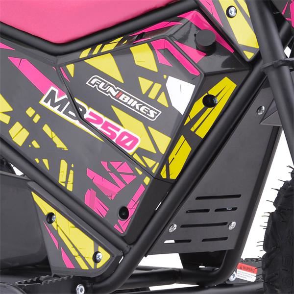FunBikes MB250 250w 24v SLA Pink Electric Kids Mini Bike