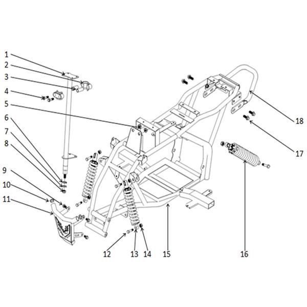 T-Max Roughrider 1000w Quad Bike Steering Column Frame Clamp Bolt
