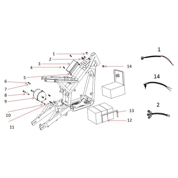 FunBikes MXR1000 Electric Dirt Bike 36v Control Box