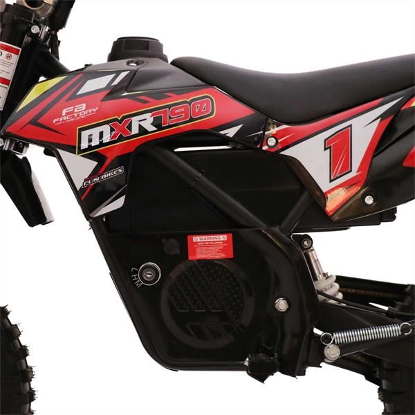 FunBikes MXR 790w Lithium Electric Motorbike 61cm Red/Black Kids Dirt Bike