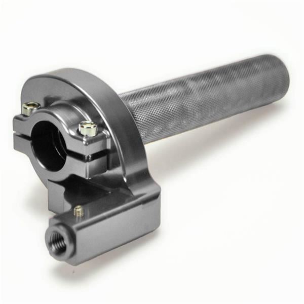CNC Quick Action Throttle Silver