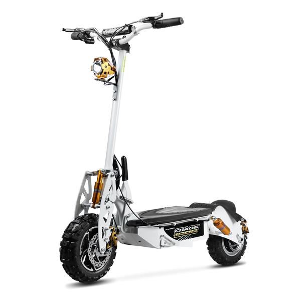 Chaos 1000w 48v SLA Hub Drive White Off Road Electric Scooter