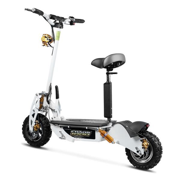 Chaos 1000w 48v SLA Hub Drive White Off Road Electric Scooter