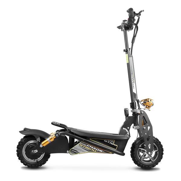 Chaos GT1600 Sport 48v 15.6ah Li Hub Drive Black Off Road Electric Scooter