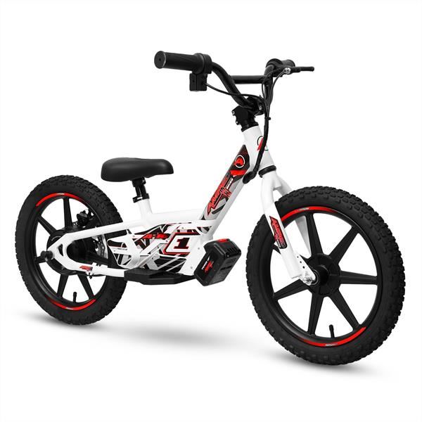 Amped A16 180w 18v 5.2ah Li White Kids Electric Balance Bike