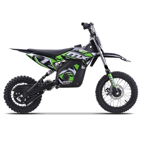 FunBikes MX1000w Green Kids Electric Dirt Bike