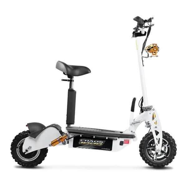 Chaos 1000w 48v SLA Hub Drive White Off Road Electric Scooter