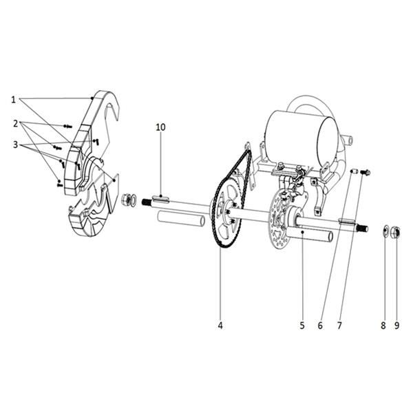 FunBikes Ranger 800w Mini Quad V2 Drive Chain 90 Link