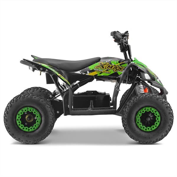 FunBikes X-Max Roughrider 1500w Lithium Electric Green Junior Quad Bike