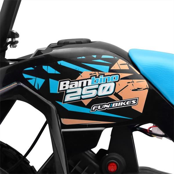 Funbikes Bambino 250w Blue Kids Electric Mini Quad Bike