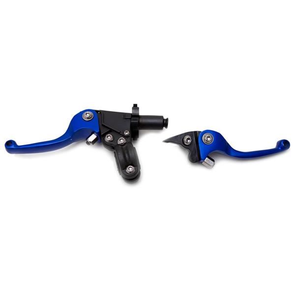 Pit Bike CNC Folding Levers Blue