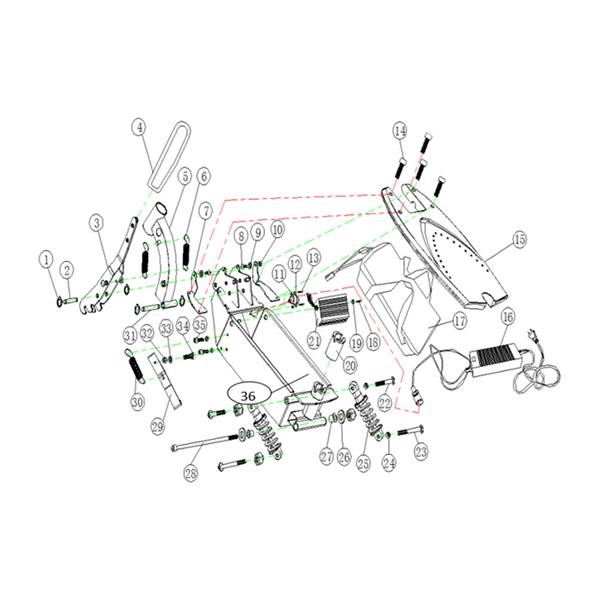 Chaos 1000 Watt Powerboard Scooter 48V Battery Box