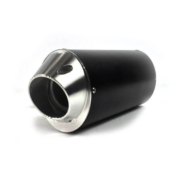 Pit Bike Silver CNC End Can 38mm Silencer