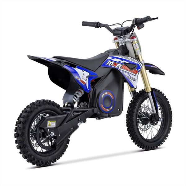 FunBikes MXR 1000w Electric Motorbike 12/10 65cm Blue Kids Dirt Bike