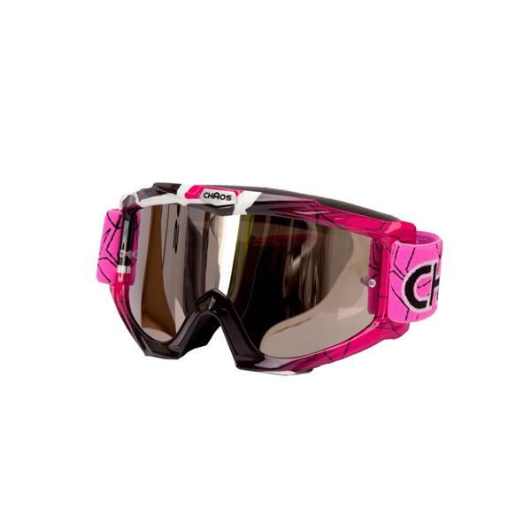 Chaos Kids MX Goggles Pink Black