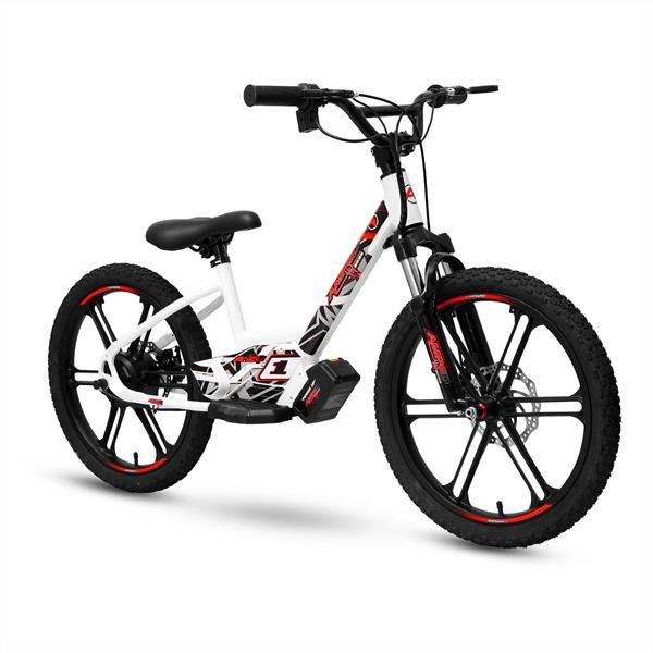 Amped A20 300w 36v 5.0ah Li White Kids Electric Balance Bike