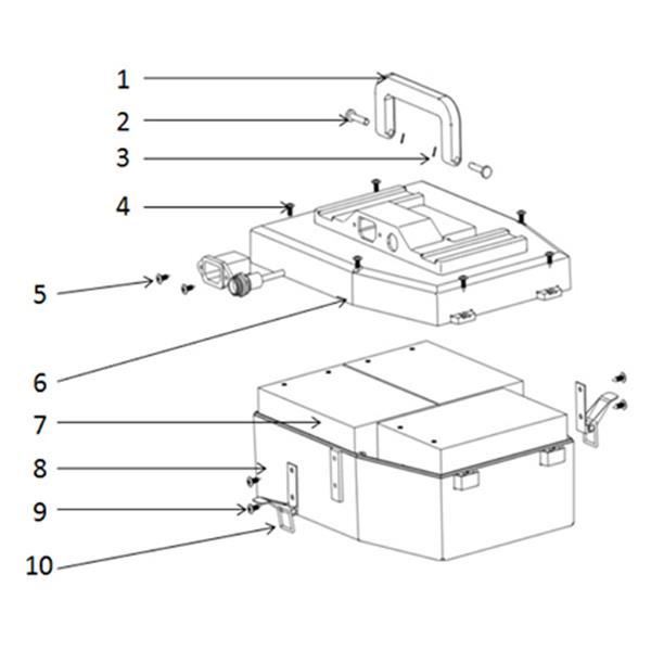 FunBikes Excite 1000w Mini Quad Battery Box Frame Latch