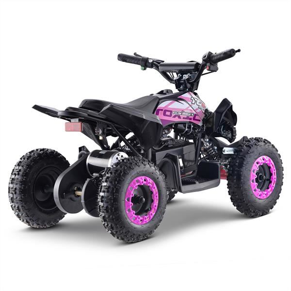 FunBikes Toxic 800w Black/Pink Kids Electric Mini Quad Bike V4
