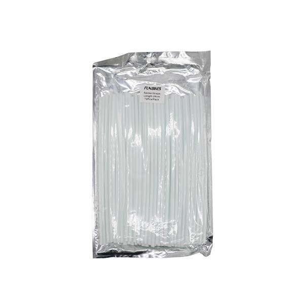 Pit Bike Spoke Wraps 72pcs Set 24cm White
