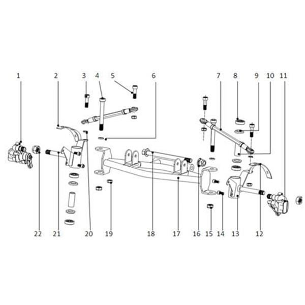 Funbikes 96 Electric Mini Quad Black Front Subframe