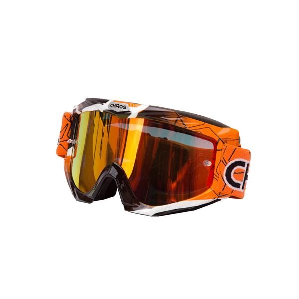 Chaos Kids MX Goggles Orange Black