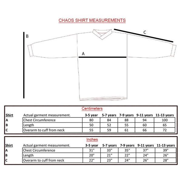 Chaos Kids Off Road Motocross Shirt Blue