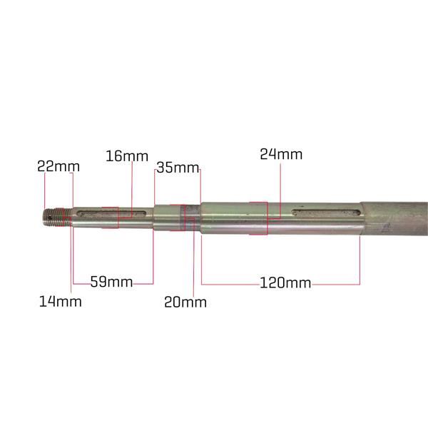 Funbikes Shark 50 Rear Axle 14-1101-00