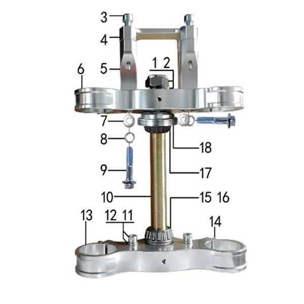 M2R KXF125 Pit Bike 48mm Lower Fork Triple Clamp