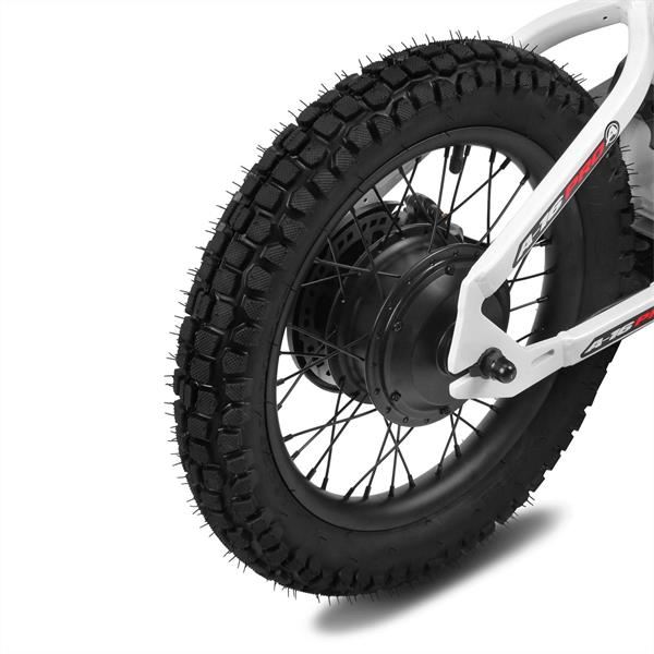 Amped A16 Pro 400w 36v 5ah Li White Kids Electric Balance Bike