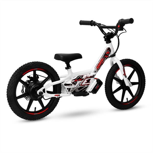 Amped A16 180w 18v 5.2ah Li White Kids Electric Balance Bike