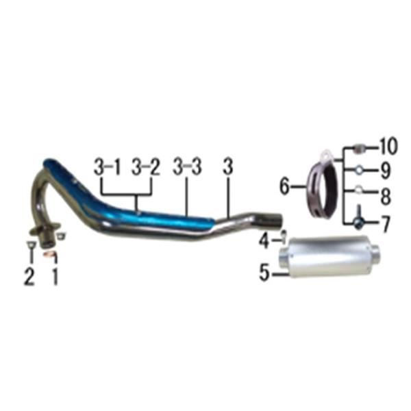 M2R 90R Exhaust To Cylinder Head Nut