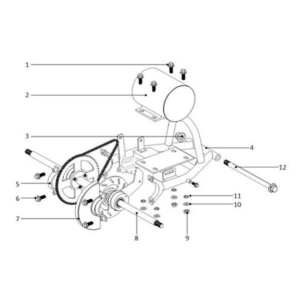 Funbikes 96 Electric Mini Quad Rear Brake Disc Cover