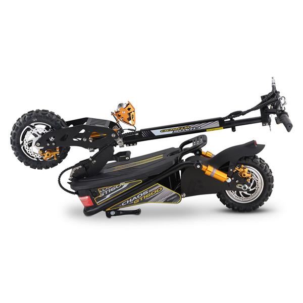 Chaos GT1600 Sport 48v Lithium Hub Drive Off Road Black Adult Electric Scooter