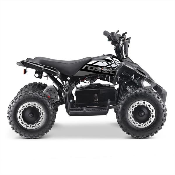 FunBikes Toxic 800w Black White Kids Electric Mini Quad Bike V2