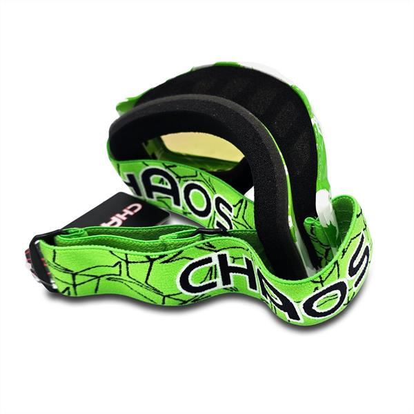 Chaos Kids MX Goggles Green Black