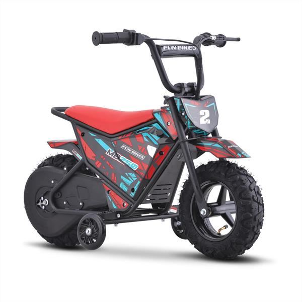 FunBikes MB250 43cm Motorbike 250w Red Electric Kids Monkey Bike