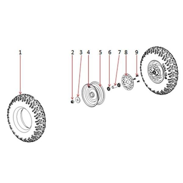 Funbikes T-Max Quad Bike Front Wheel Spacer