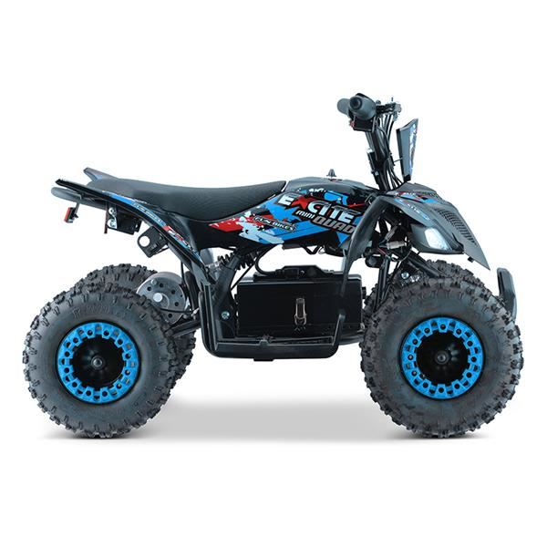 Excite 1000w Blue Kids 2023 Premium Electric Mini Quad Bike 