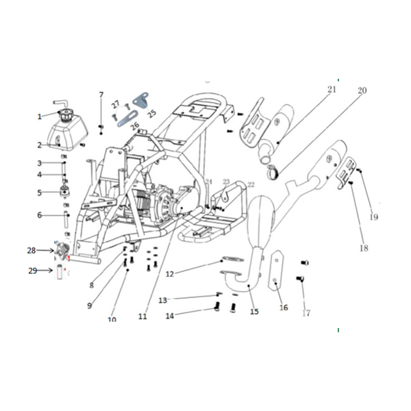 Funbikes Ranger 50cc Mini Quad V3 Fuel Filter