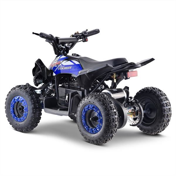 FunBikes Toxic 800w Black Blue Kids Electric Mini Quad Bike V2