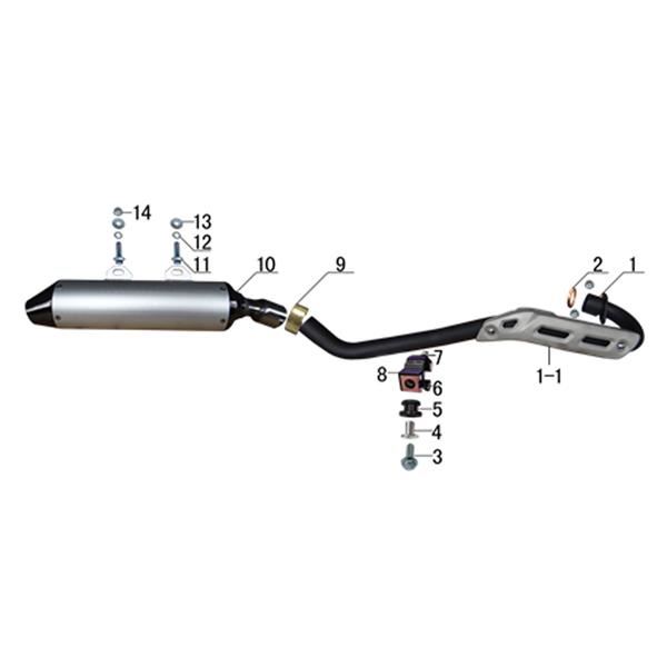 Ten10 250R Dirt Bike Exhaust Gasket